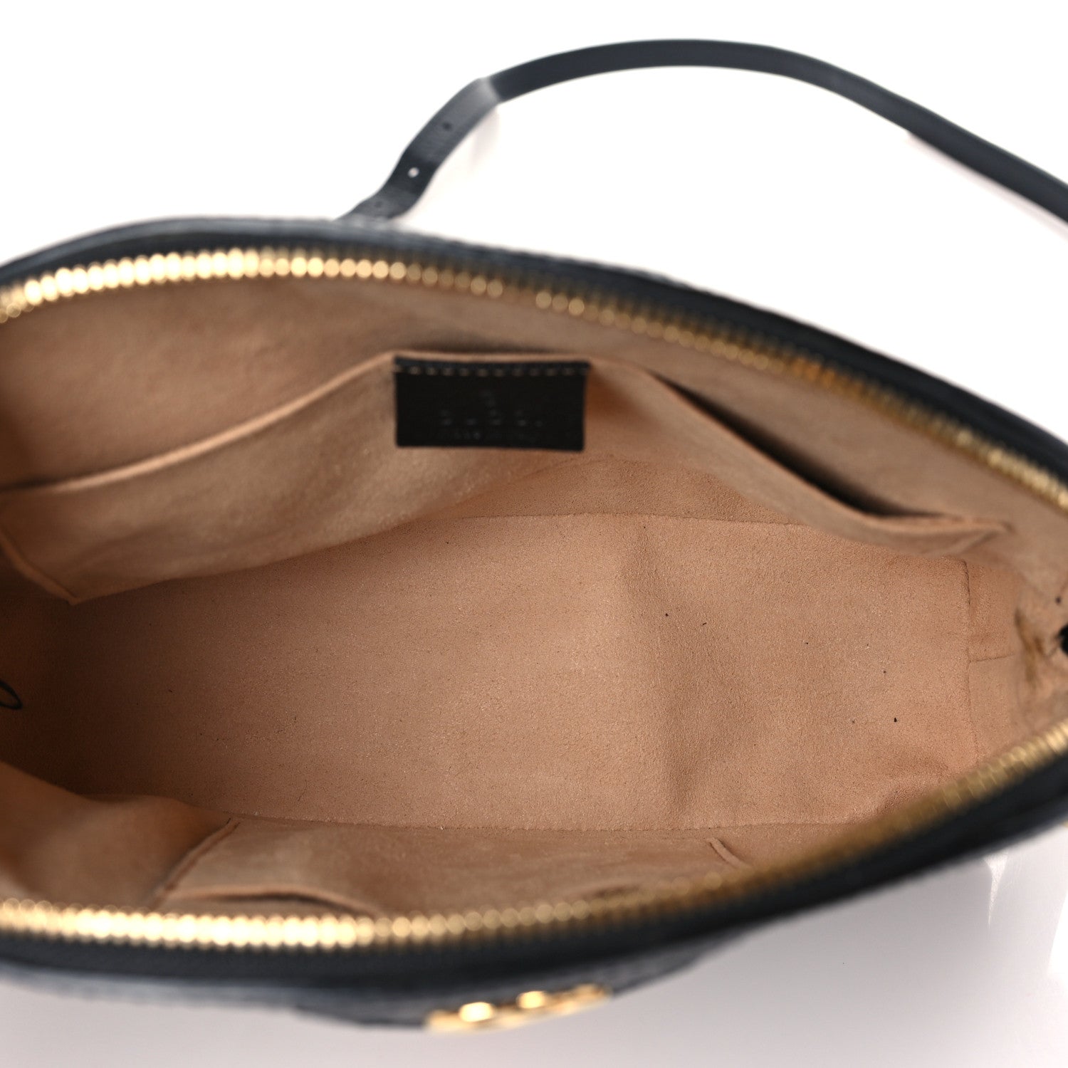 Gucci Calfskin GG Web Small Ophidia Dome Shoulder Bag Black 5 of 9