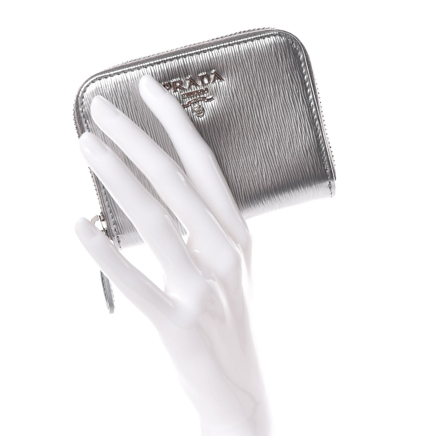 Vitello Move Metal Coin Purse Cromo