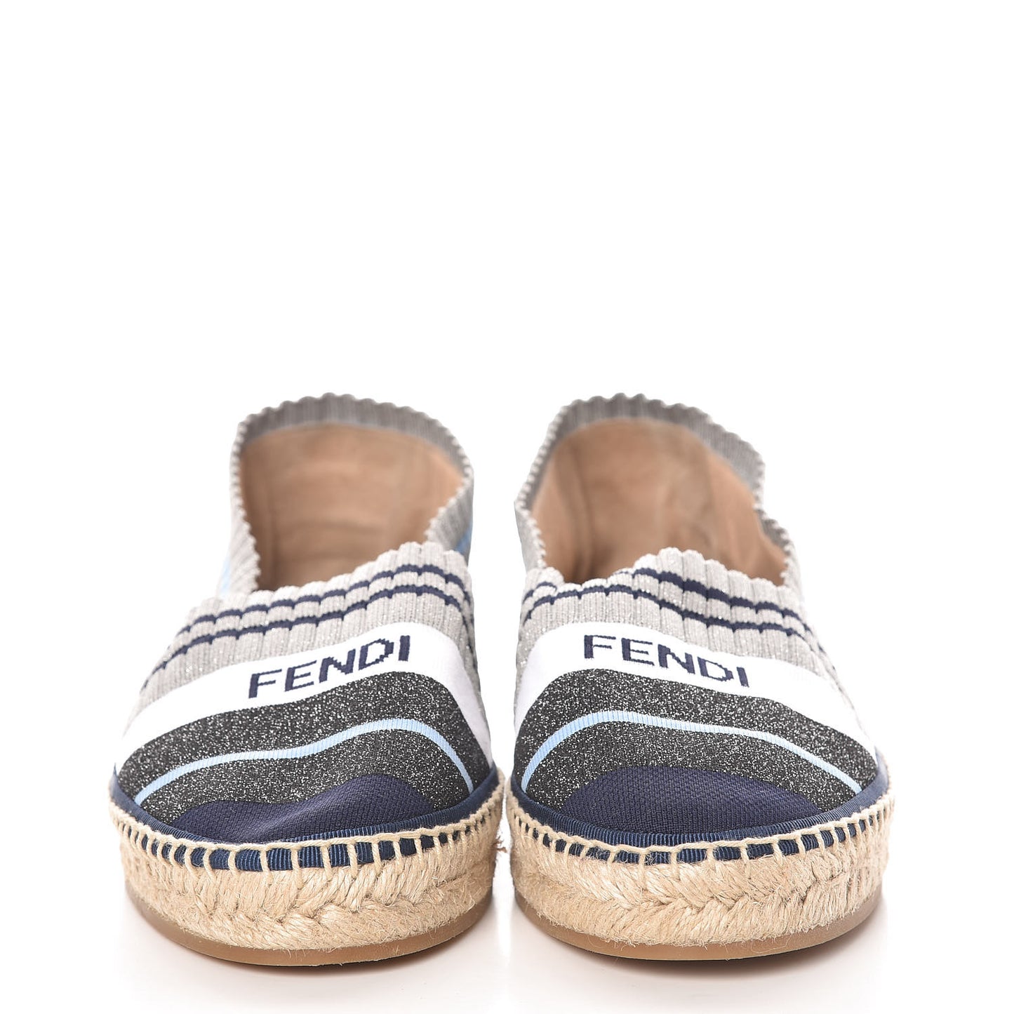 Knit Rockoko Sock Espadrilles 38 Grey