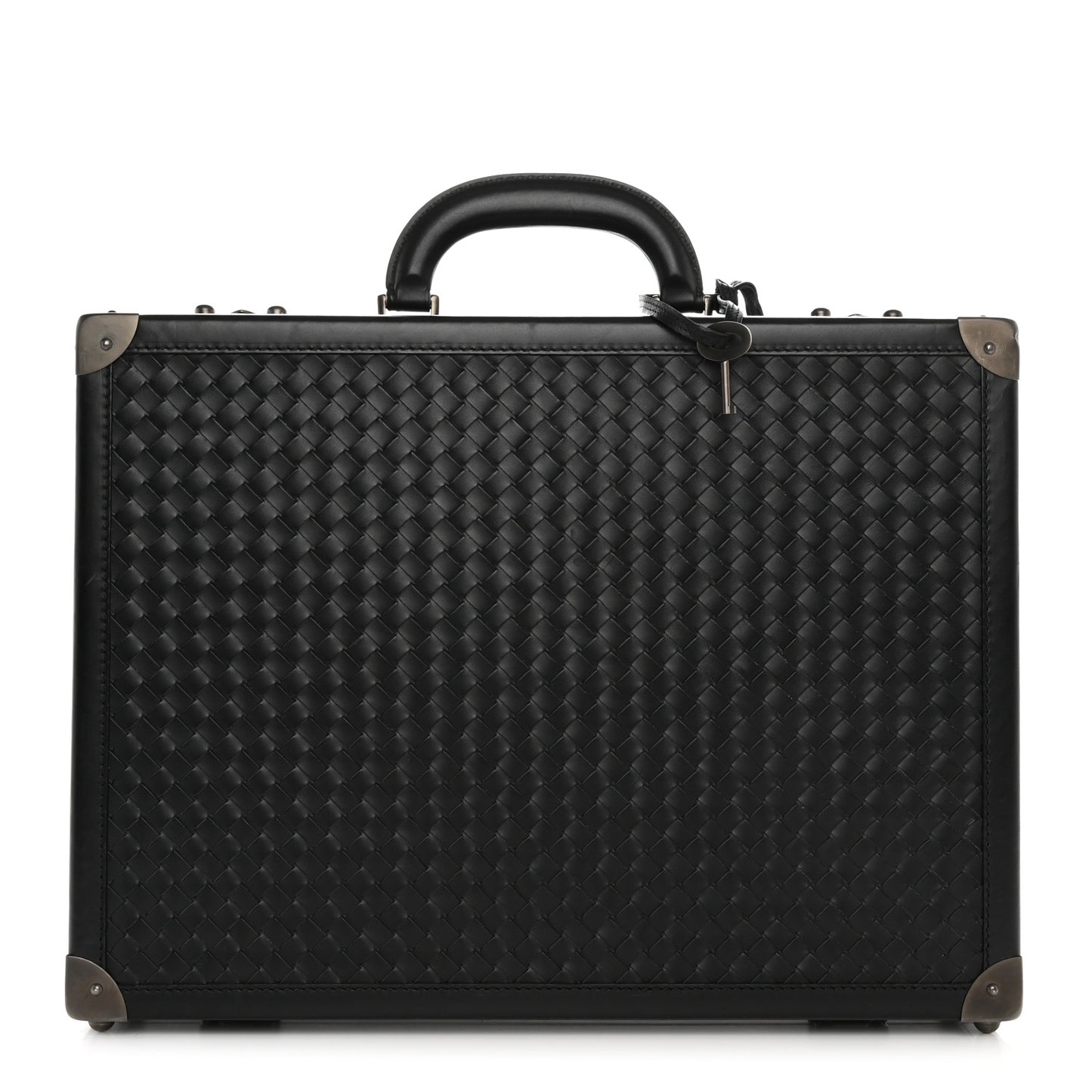 Nappa Intrecciato Attache Briefcase Black