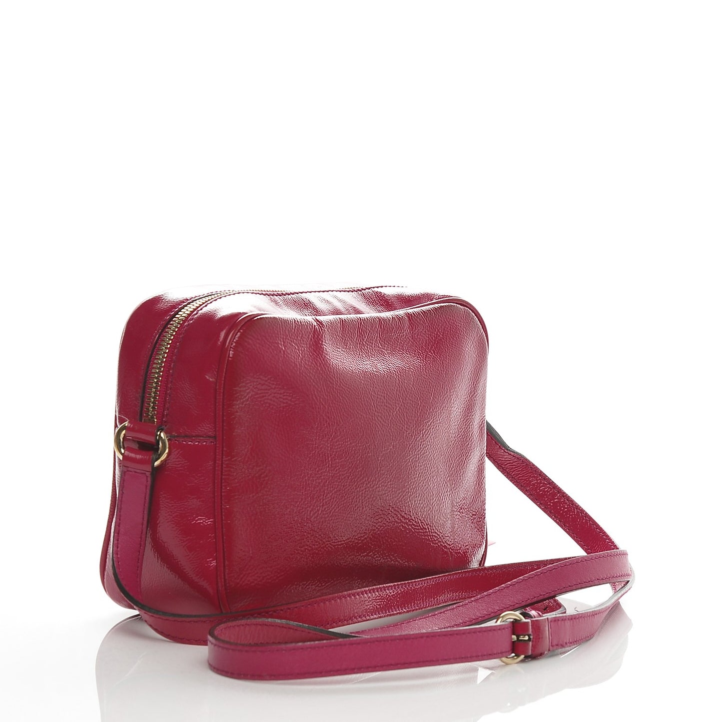 Soft Patent Small Soho Disco Bag Bright Bougainvillea