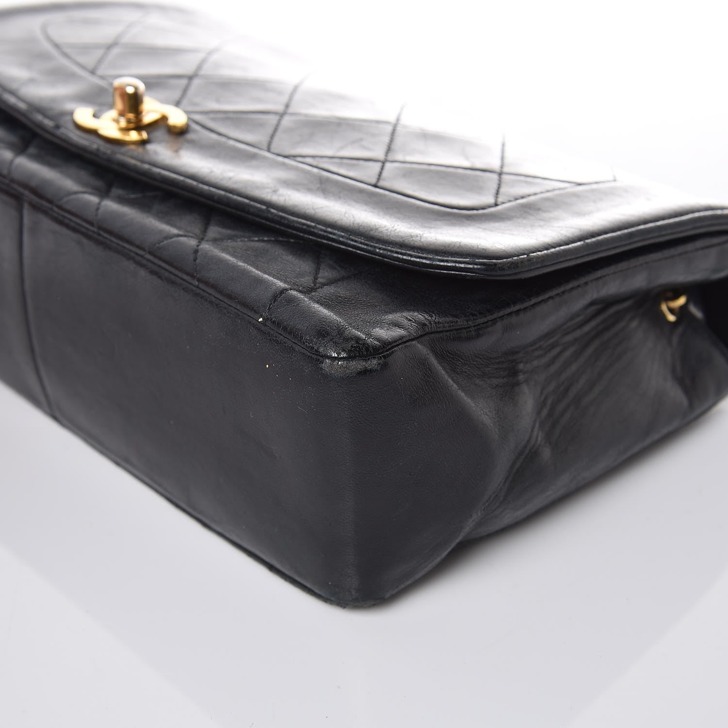 Chanel Lambskin Quilted Medium Single Flap Black 11 of 15