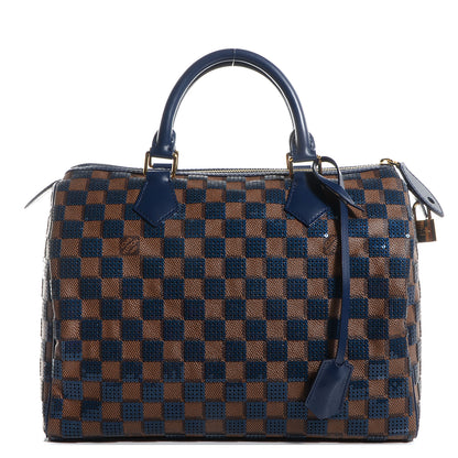 Louis Vuitton Damier Paillettes Speedy 30 Blue 1 of 8