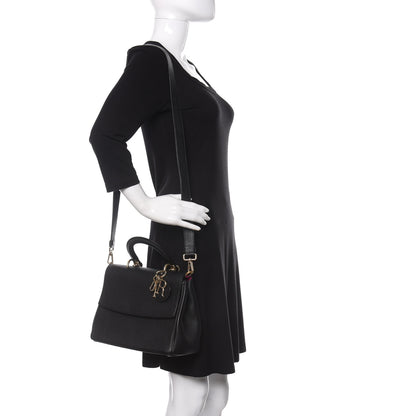 Christian Dior Bullcalf Small Be Dior Flap Black Fraise 2 of 11
