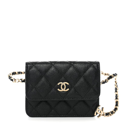 Chanel Caviar Quilted Bow Belt Bag Black 1 of 12