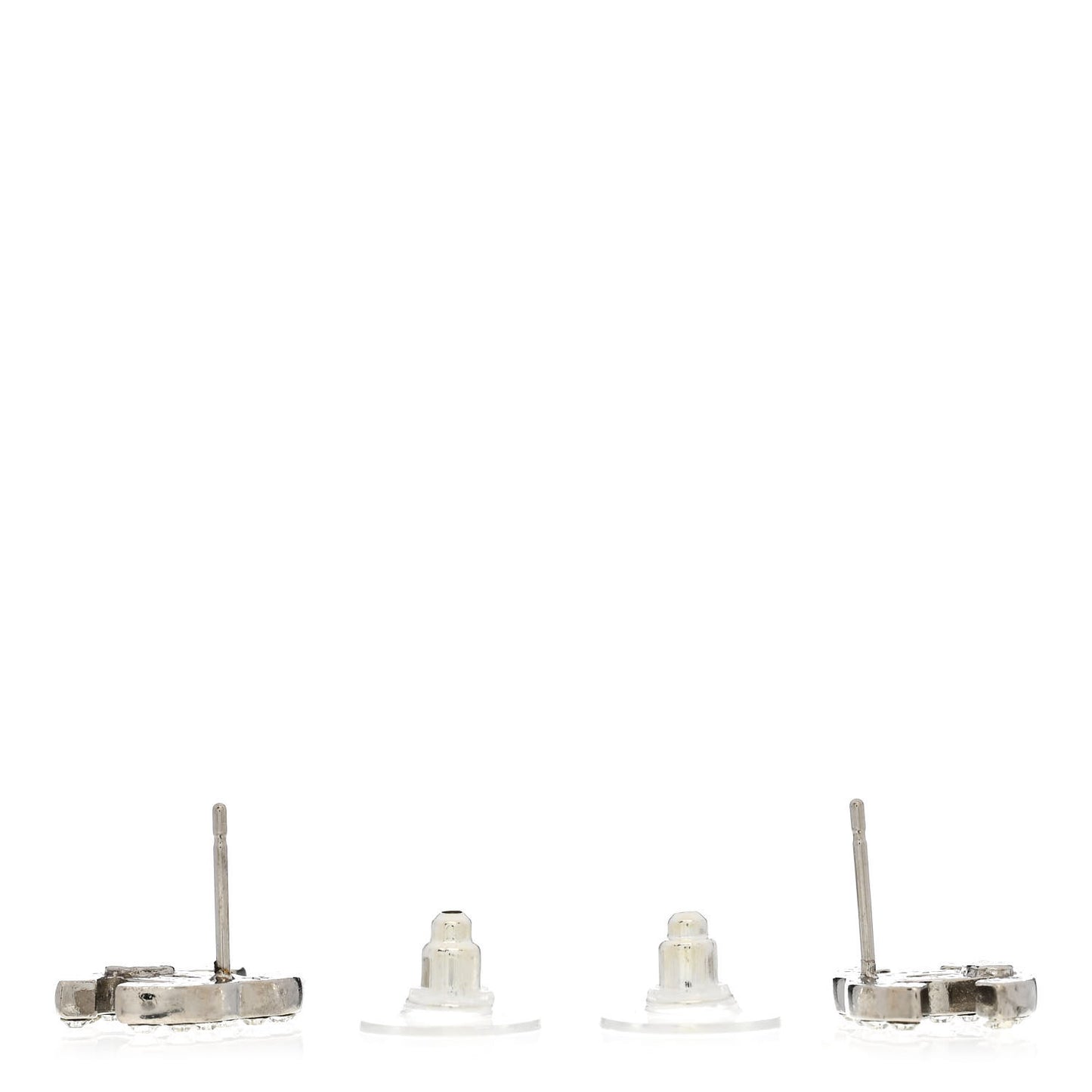 Crystal Timeless CC Earrings Silver