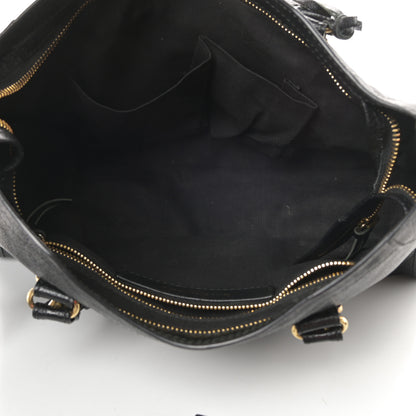 Balenciaga Chevre Gold Metallic Edge Hardware S City Black 5 of 13