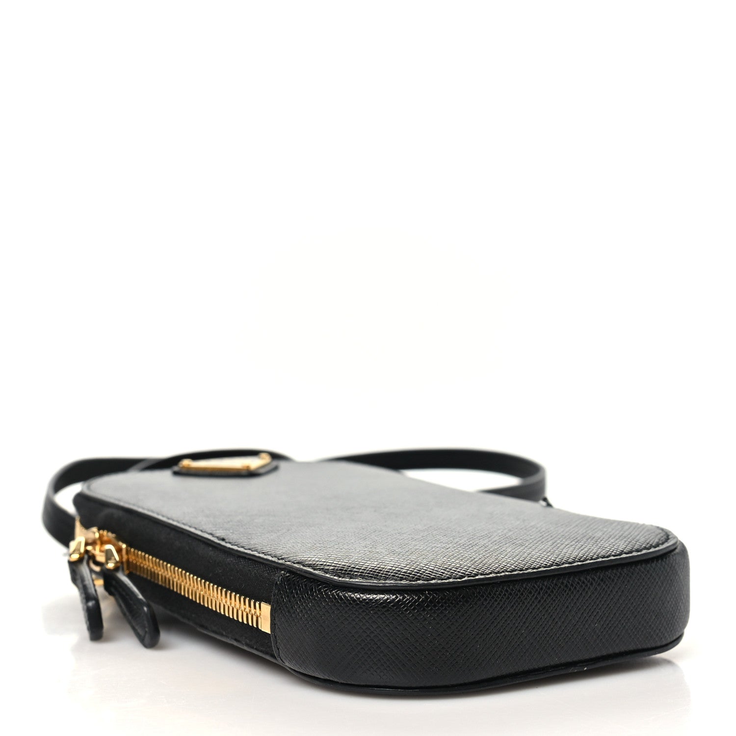 Prada Saffiano Mini Crossbody Bag Black 4 of 11