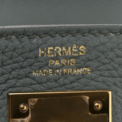 Hermes Togo Kelly Retourne 28 Vert Amande 6 of 12