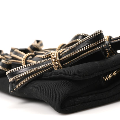 Dolce & Gabbana Satin Bow Sasha Chain Clutch Black 16 of 17