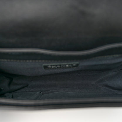 Chanel Calfskin Enchained New Medium Boy Flap Black 5 of 12
