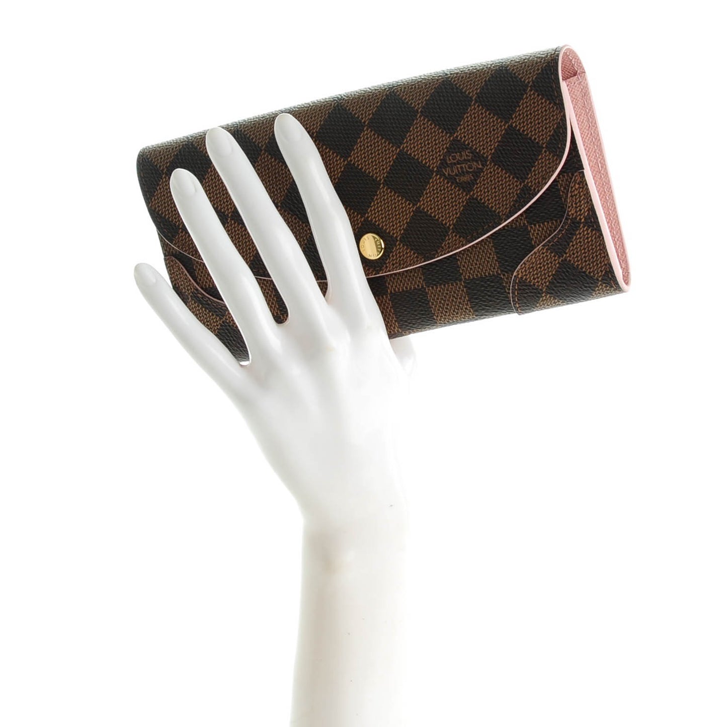 Damier Azur Caissa Wallet Rose Ballerine