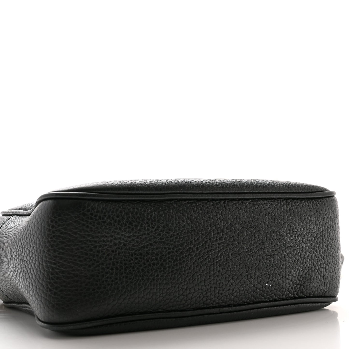 Pebbled Calfskin Small Soho Disco Bag Black