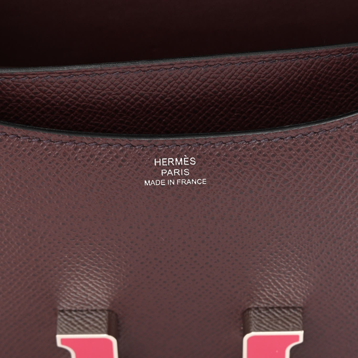 Hermes Epsom Enamel Constance 18 Rouge Sellier Framboise 6 of 14