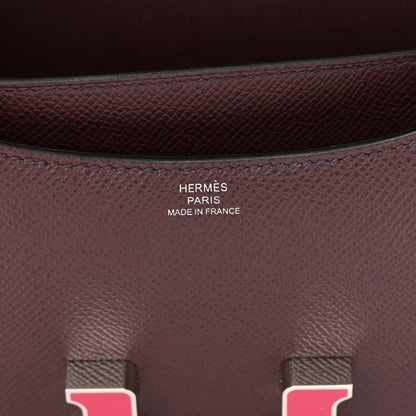 Hermes Epsom Enamel Constance 18 Rouge Sellier Framboise 6 of 14