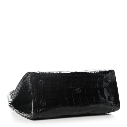 Nancy Gonzalez Crocodile Top Handle Bag Black 3 of 10