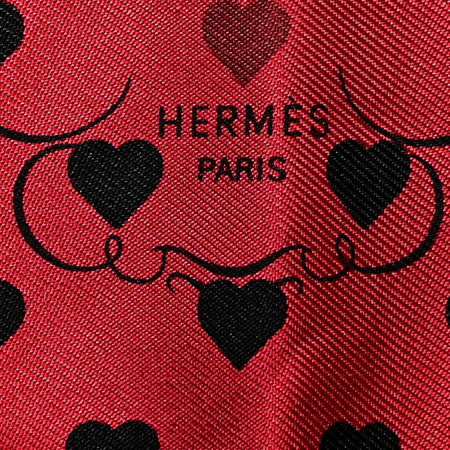 Silk Brides De Gala Love Pocket Square Canard Rouge Blanc