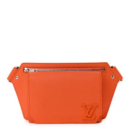 Louis Vuitton Grained Calfskin Aerogram New Sling Orange 1 of 11