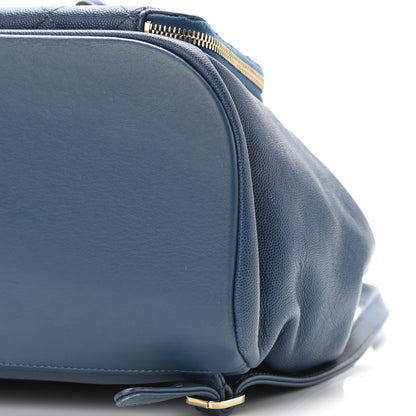 Chanel Caviar Quilted Business Affinity Backpack Blue 9 of 9