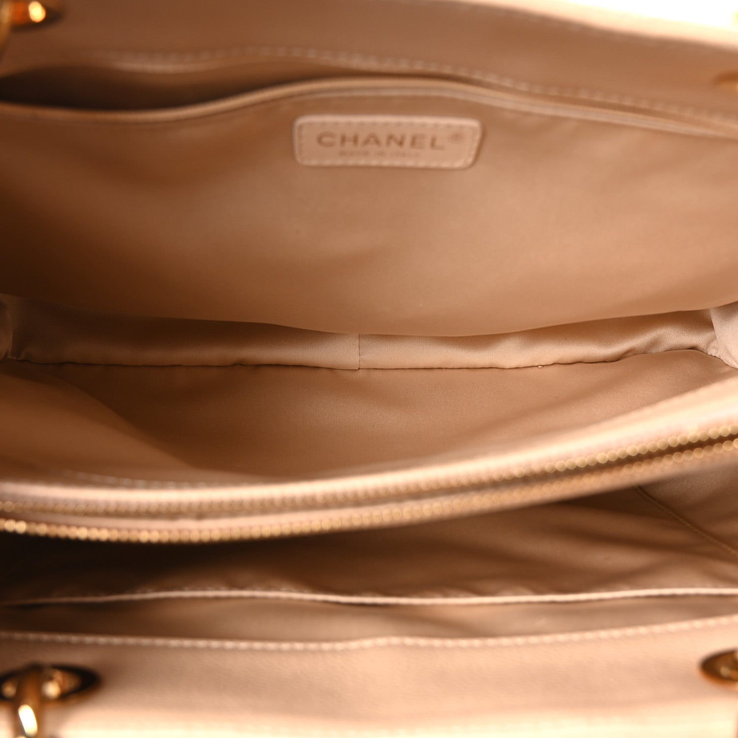 Chanel Caviar Quilted Grand Shopping Tote GST Beige Clair 9 of 21