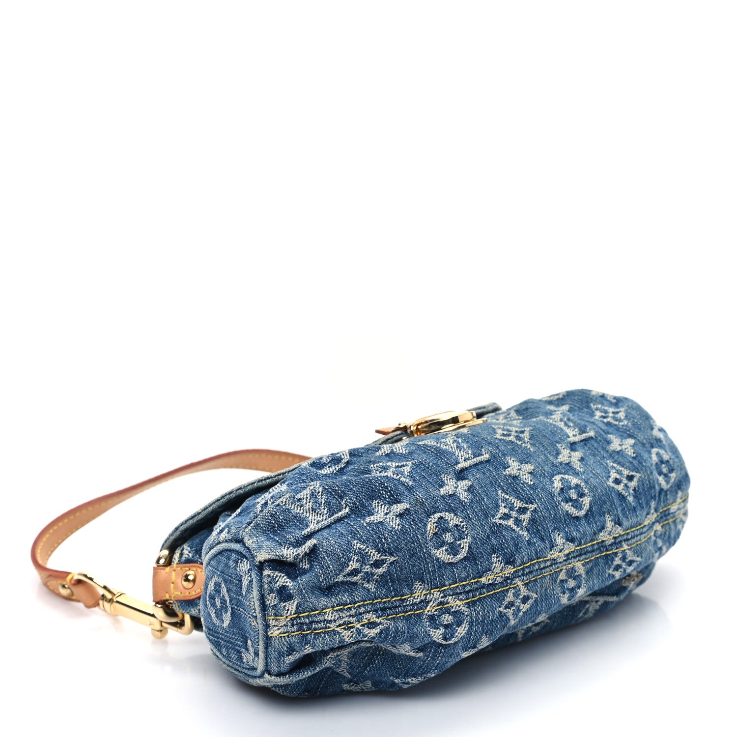 Louis Vuitton Monogram Denim Mini Pleaty Blue 4 of 12