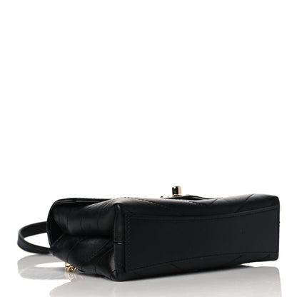 Chanel Calfskin Chevron Stitched Waist Belt Bag Black 3 of 10
