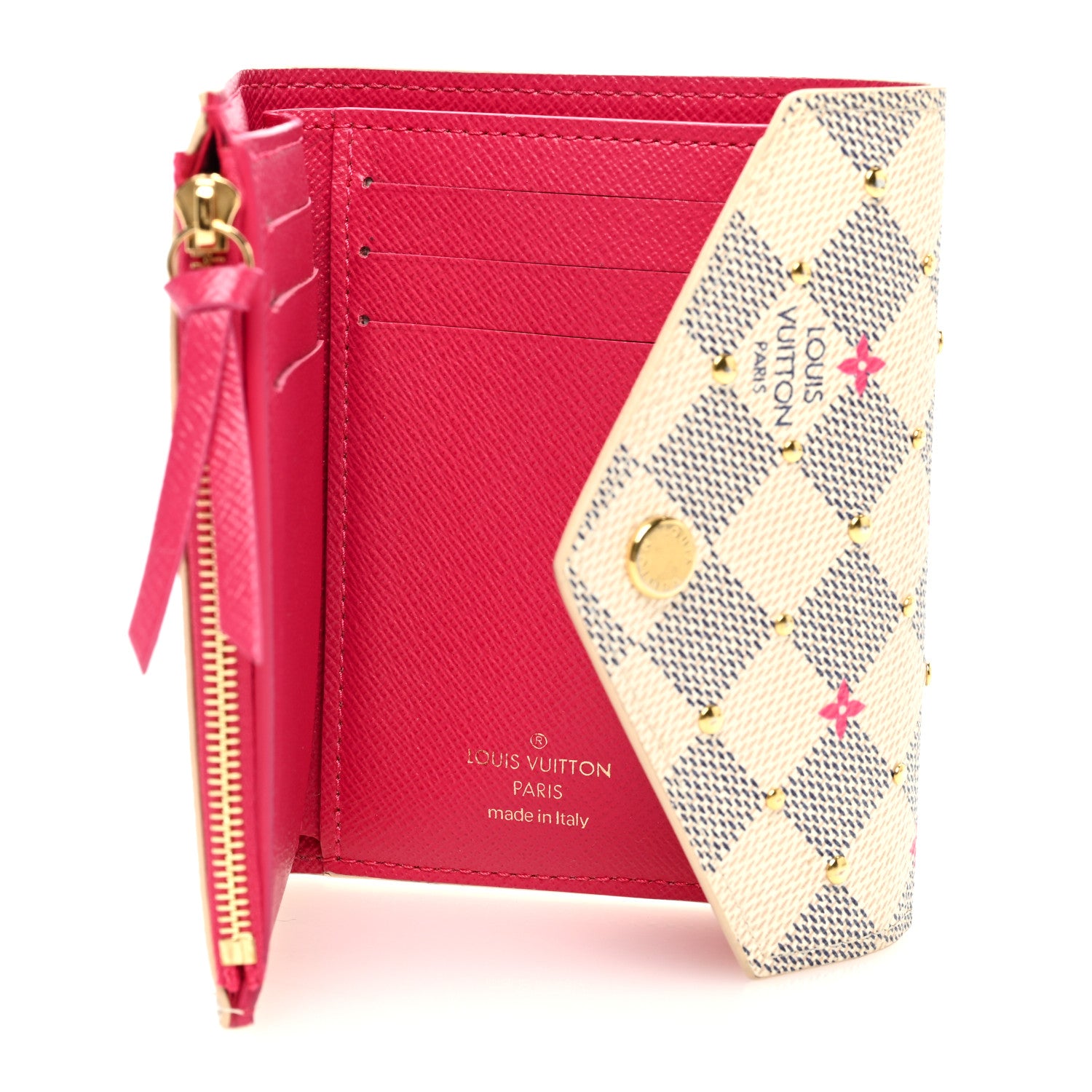 Louis Vuitton Damier Azur Studded Victorine Wallet 5 of 6