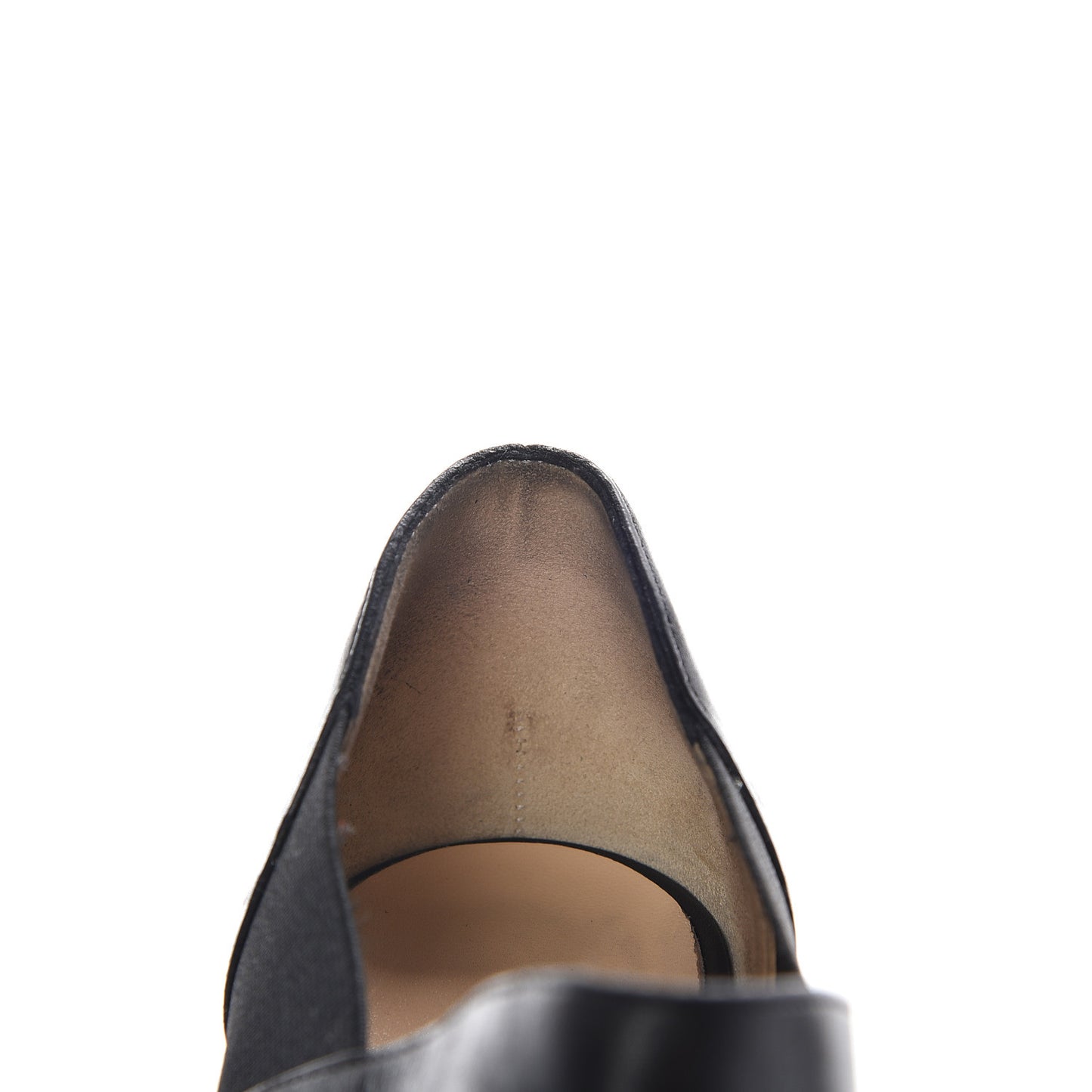 Calfskin Pitou 150 Peep Toe Platform Booties 37 Black