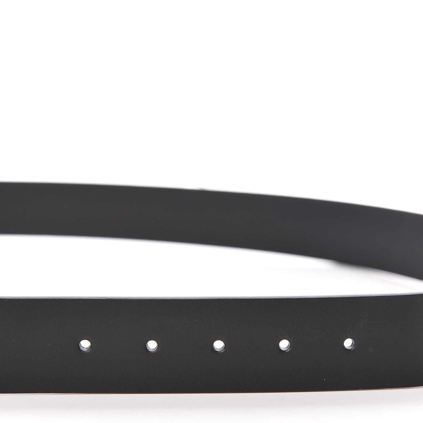 Selleria Calfskin Nickel Interlocking G 37mm Belt 120 48 Black
