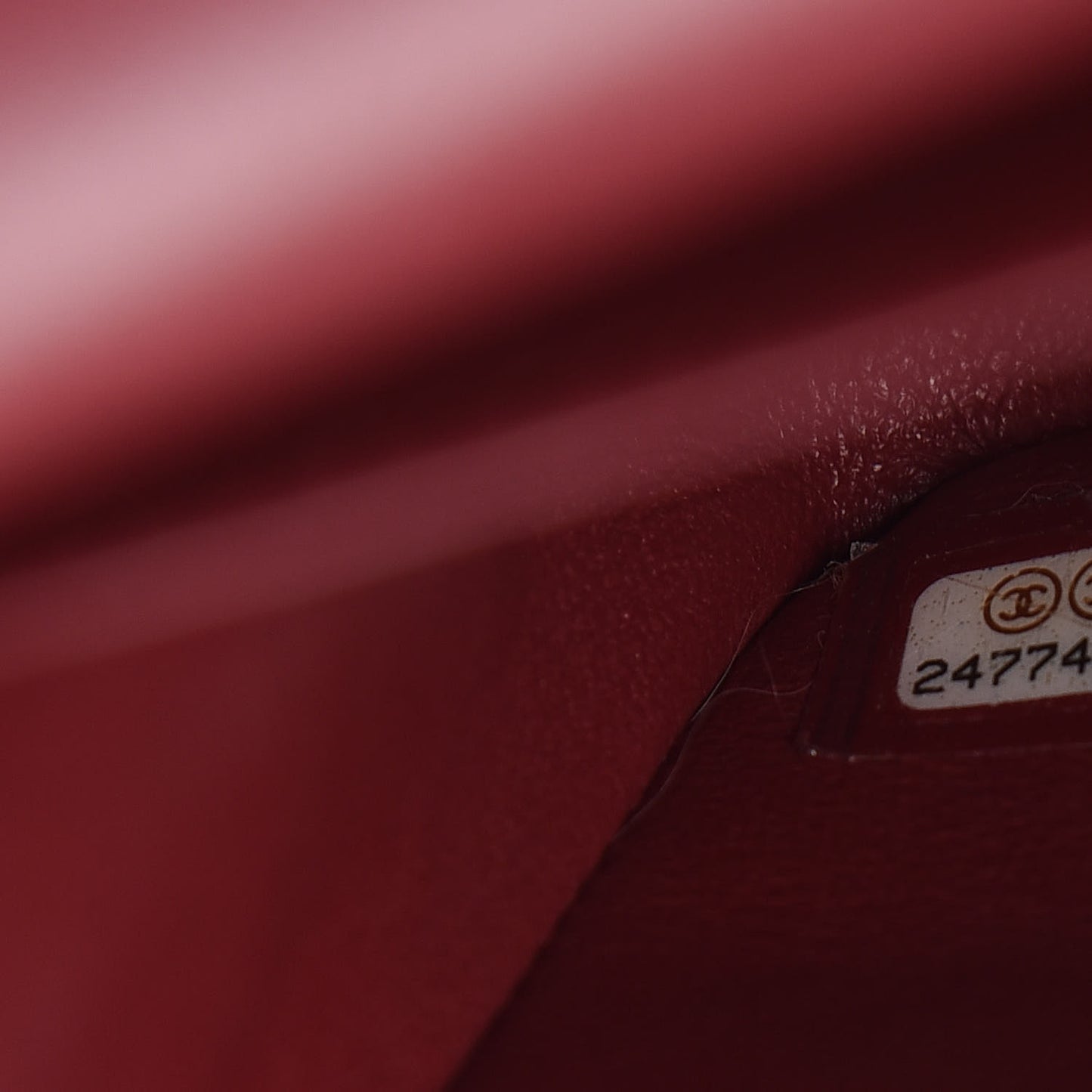 Lambskin Quilted Jumbo Double Flap Burgundy