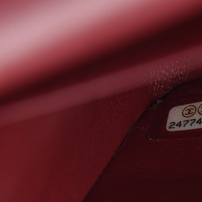 Chanel Lambskin Quilted Jumbo Double Flap Burgundy 10 of 10