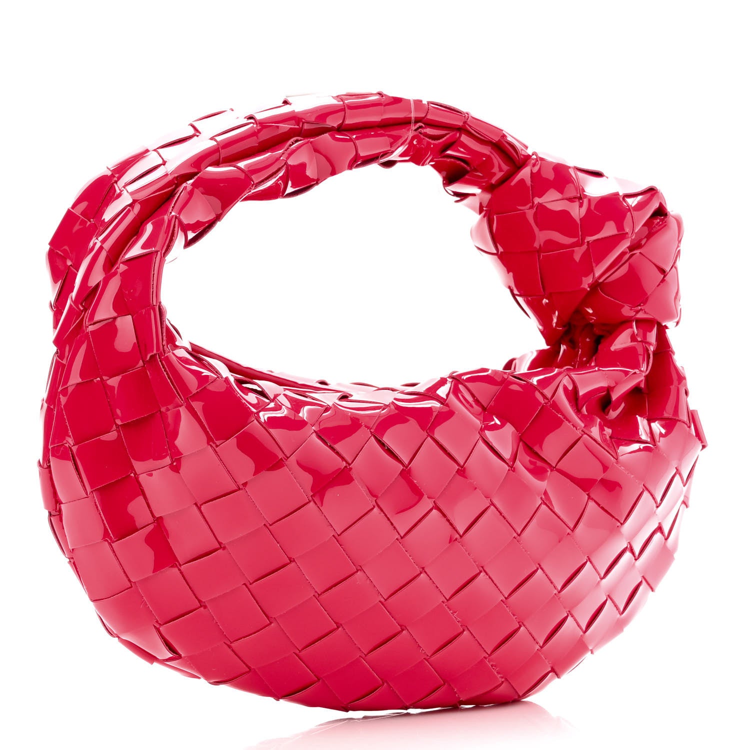 Bottega Veneta Patent Nappa Intrecciato Mini Jodie Candy Stripe 3 of 9