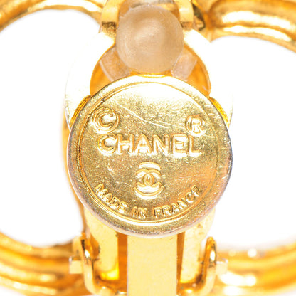 Chanel CC Clip On Earrings Gold 4 of 4