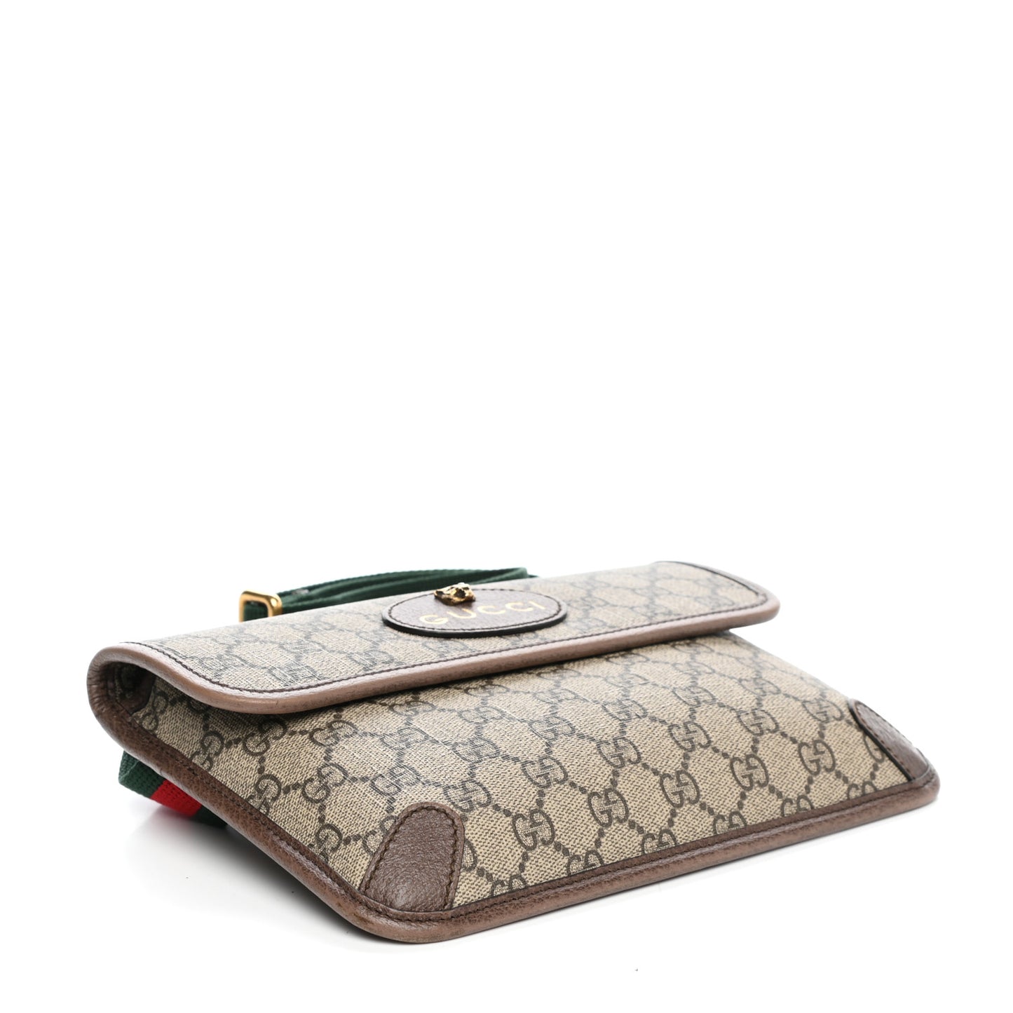 GG Supreme Monogram Neo Vintage Web Belt Bag Brown