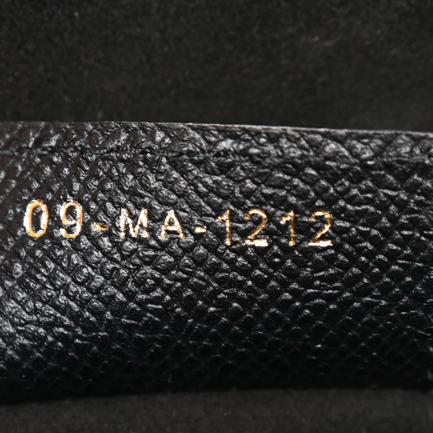 Christian Dior Grained Calfskin Saddle Bag With Strap Black 7 of 10