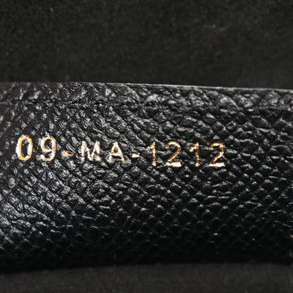 Christian Dior Grained Calfskin Saddle Bag With Strap Black 7 of 10