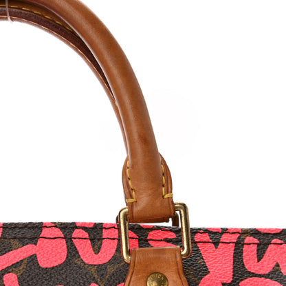 Louis Vuitton Monogram Graffiti Speedy 30 Fuchsia 12 of 14