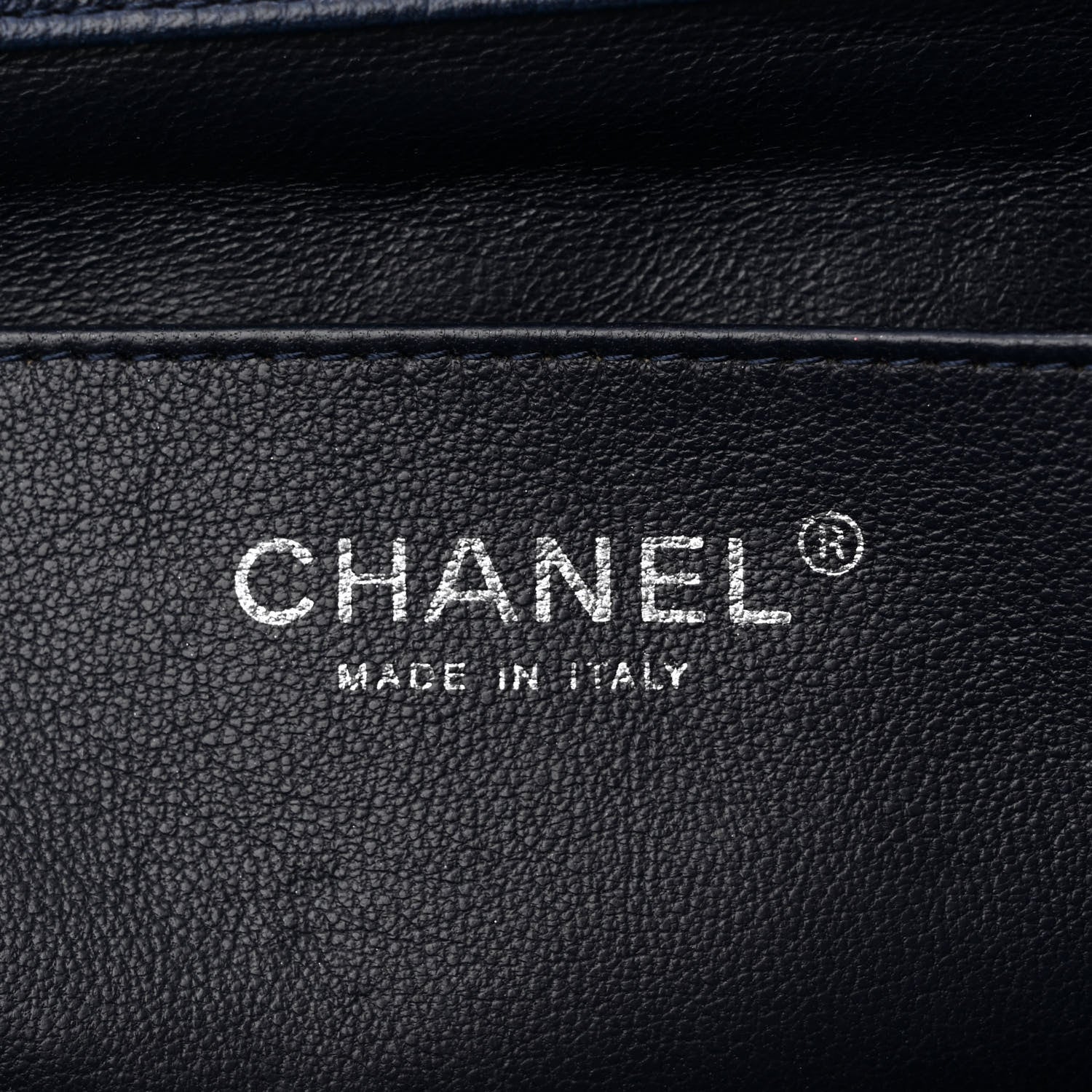 Chanel Caviar Quilted Clutch With Chain Flap Blue 6 of 14