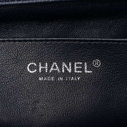 Chanel Caviar Quilted Clutch With Chain Flap Blue 6 of 14