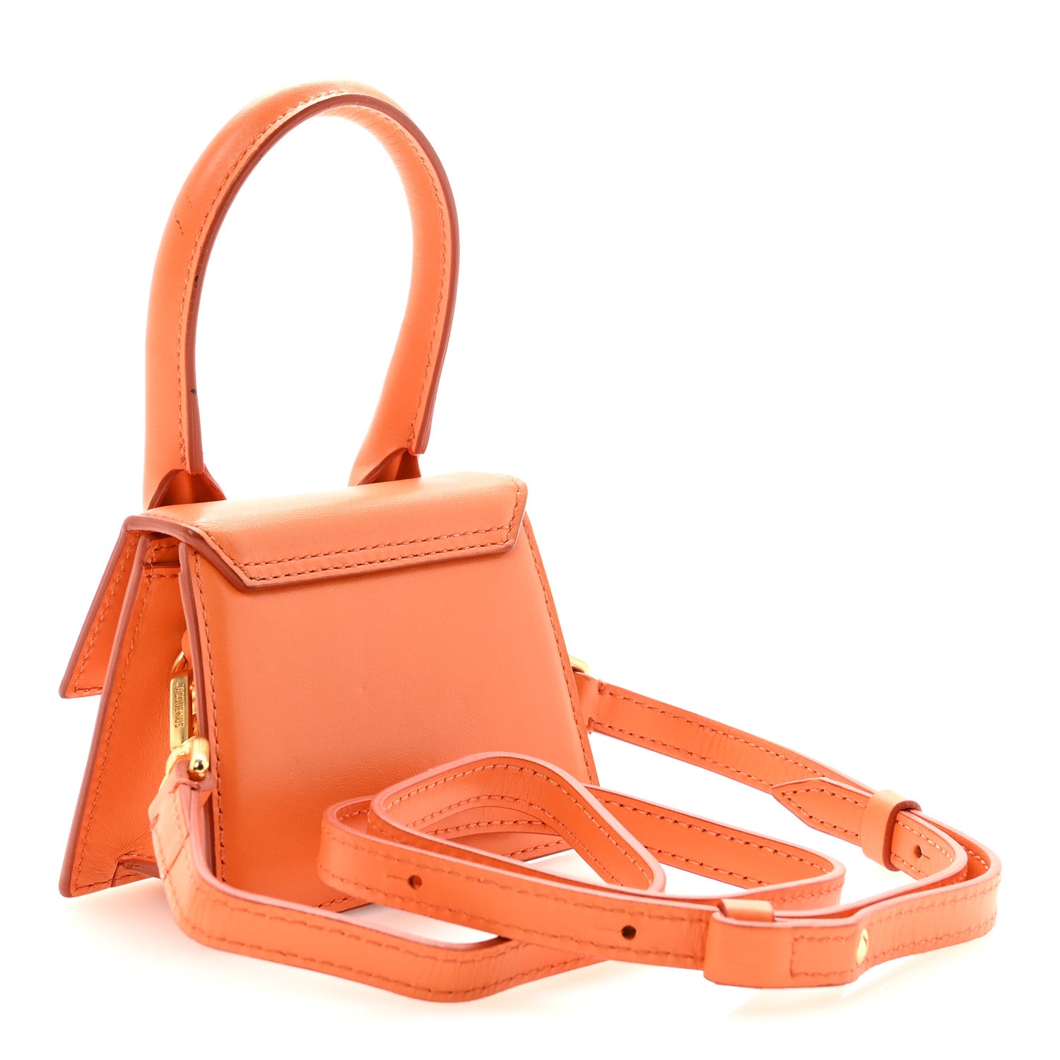 Jacquemus Smooth Calfskin Le Chiquito Orange 3 of 9