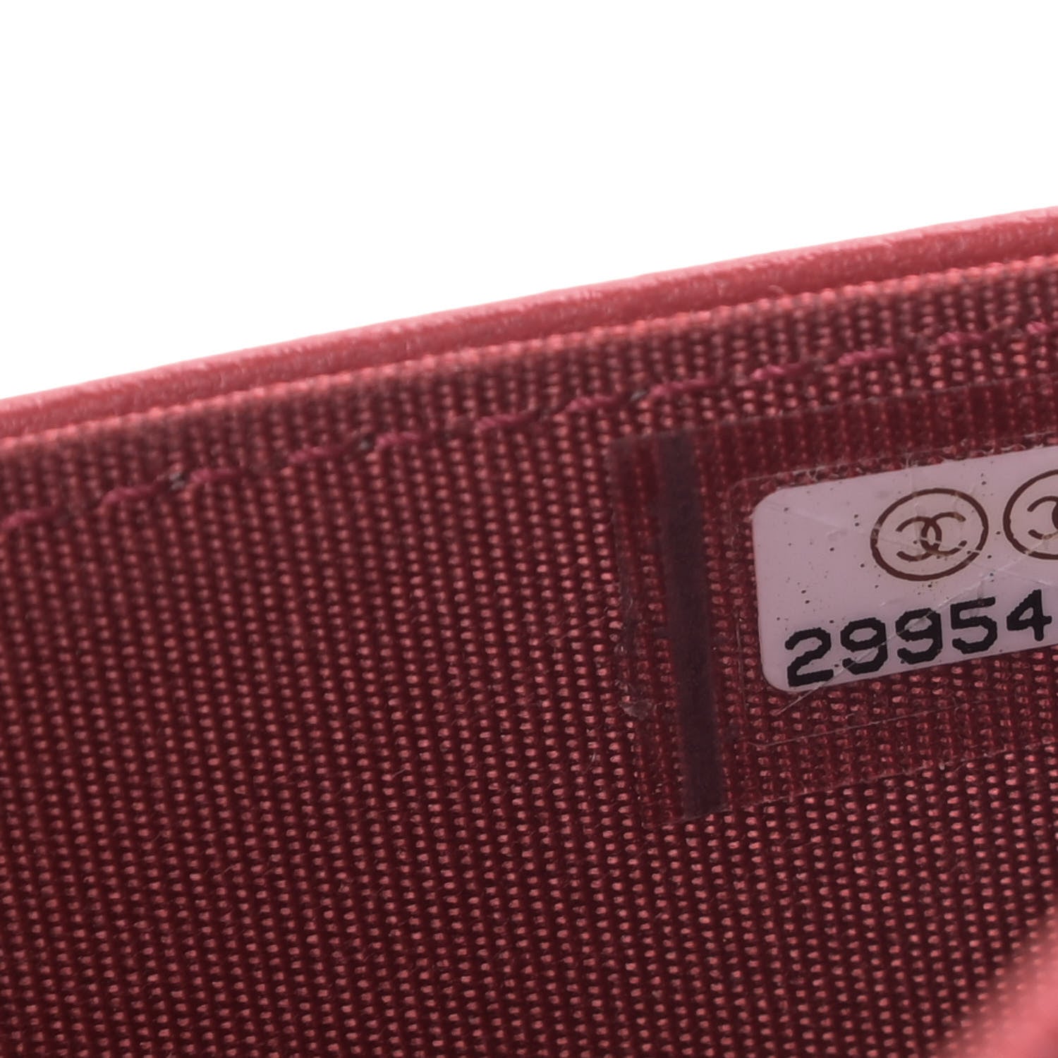 Chanel Caviar Quilted Boy Wallet On Chain WOC Red 9 of 9