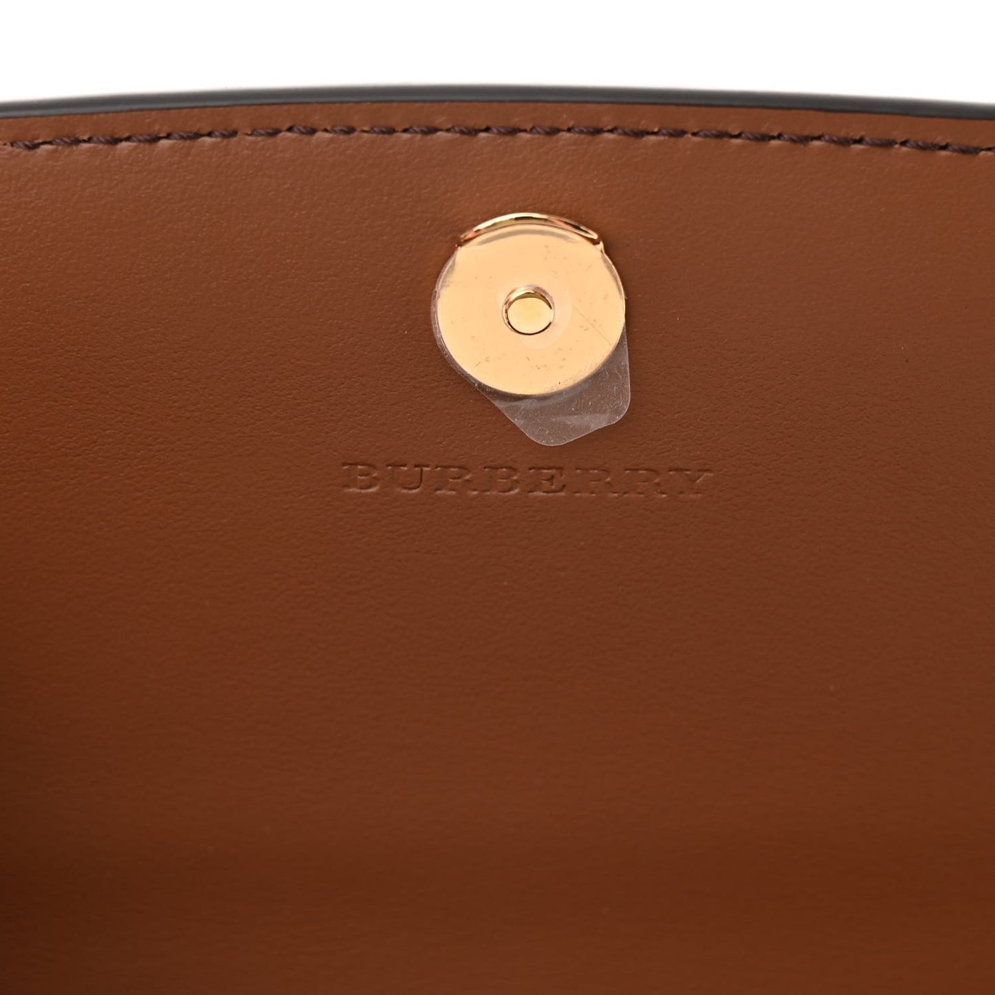 Derby Calfskin House Check Henley Wallet On Chain Tan
