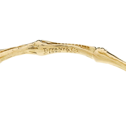 Tiffany 18K Yellow Gold Bamboo Bangle Bracelet 3 of 3