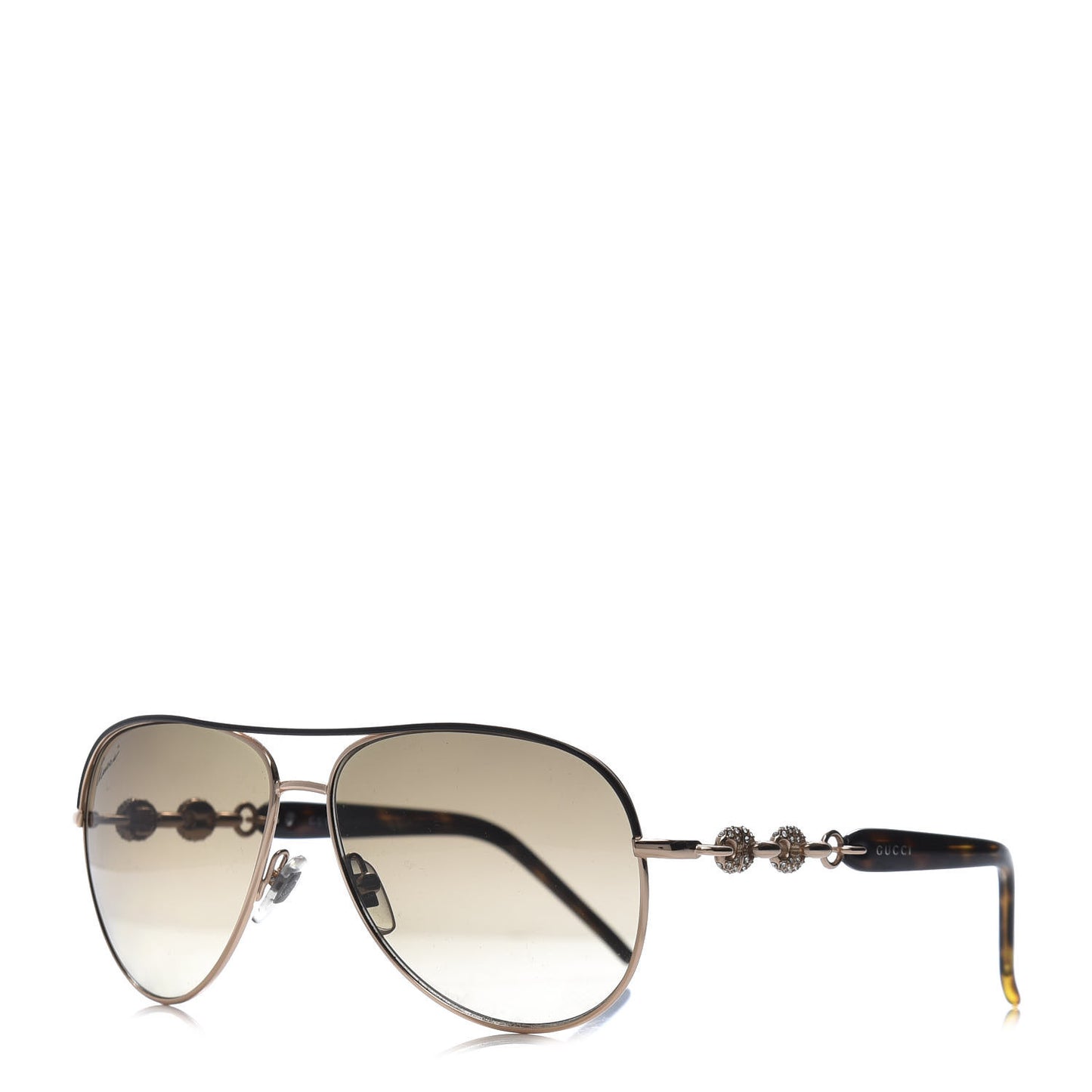 Crystal Aviator Marina Chain Sunglasses GG 4239/N/S Gold Havana