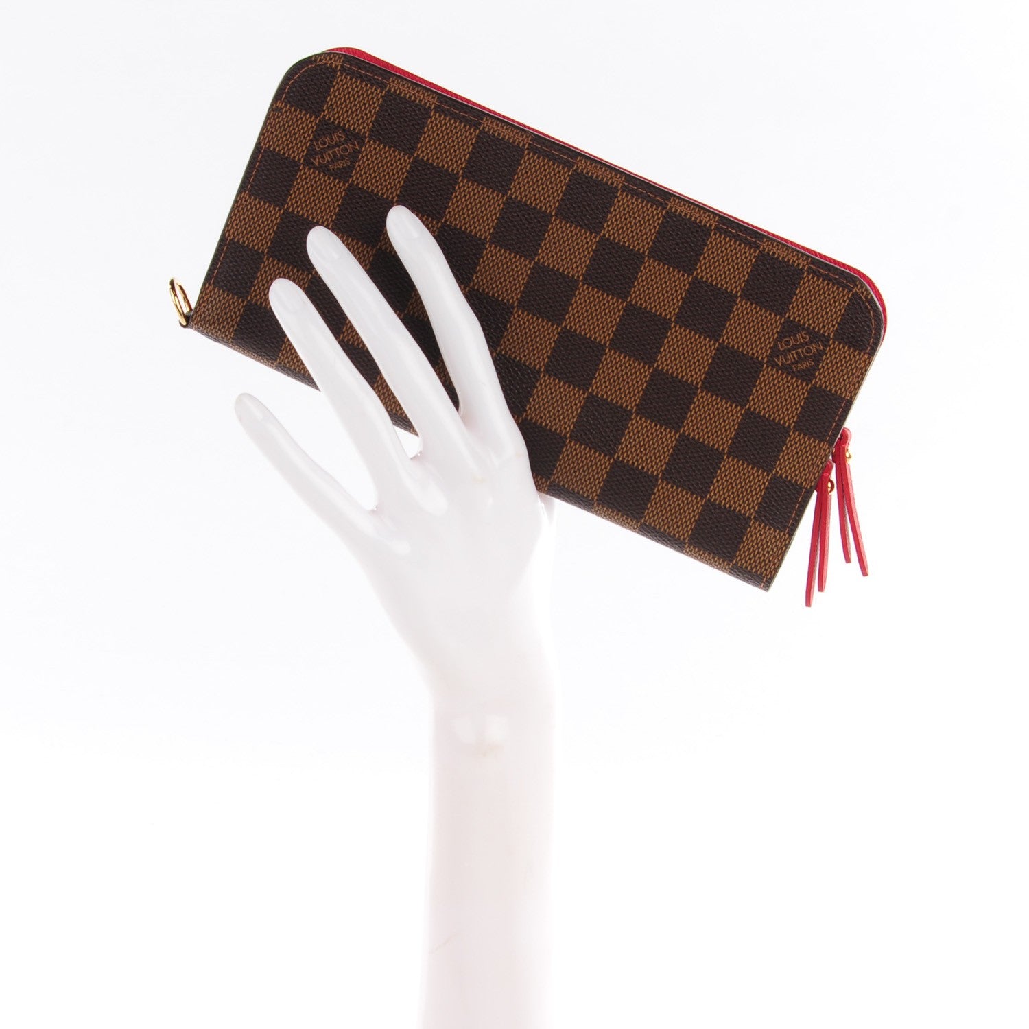 Louis Vuitton Damier Ebene Insolite Wallet Red 2 of 7