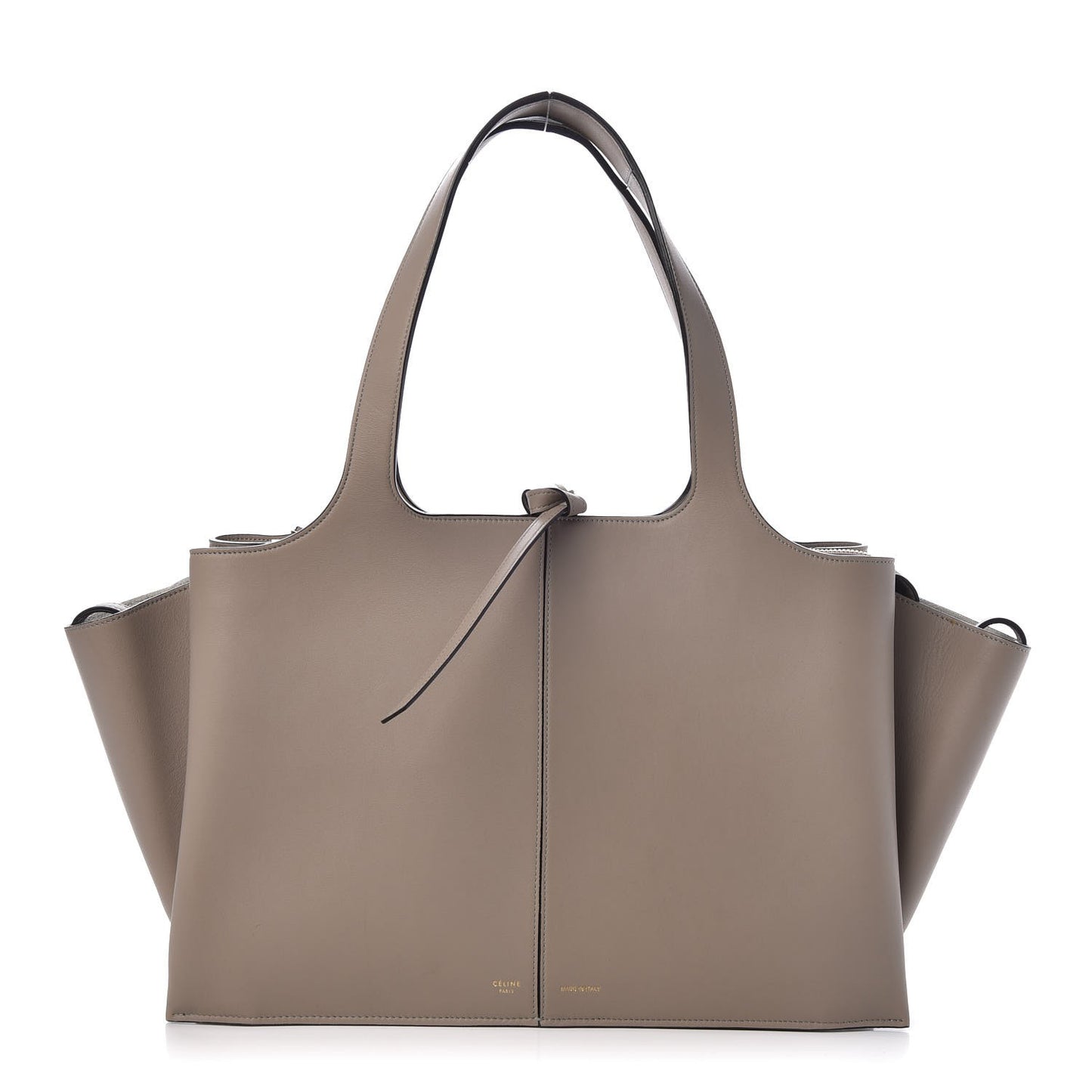 Calfskin Medium Tri-Fold Bag Stone