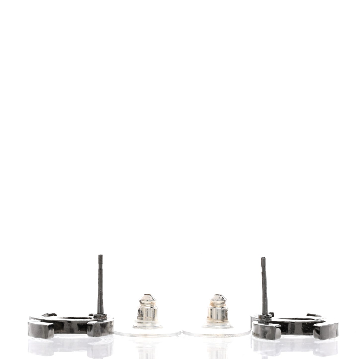 Ruthenium Crystal CC Earrings