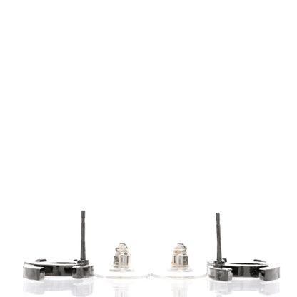 Chanel Ruthenium Crystal CC Earrings 3 of 5