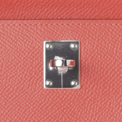 Hermes Epsom Kelly Pochette Clutch Rose Jaipur 13 of 29