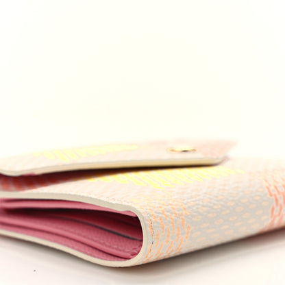 Louis Vuitton Giant Damier Victorine Wallet Peach Pink 7 of 9